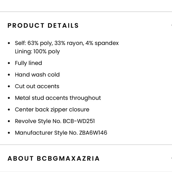 NWOT BCBGMAXAZRIA Cut Out Dress - Picture 3 of 11